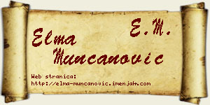 Elma Munćanović vizit kartica